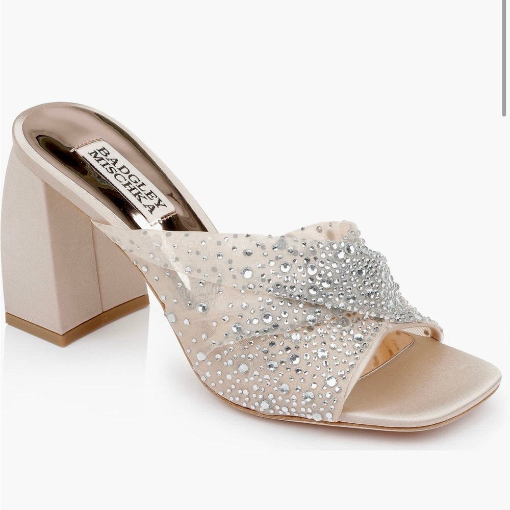 Badgley Mischka embellished heels. Size 8